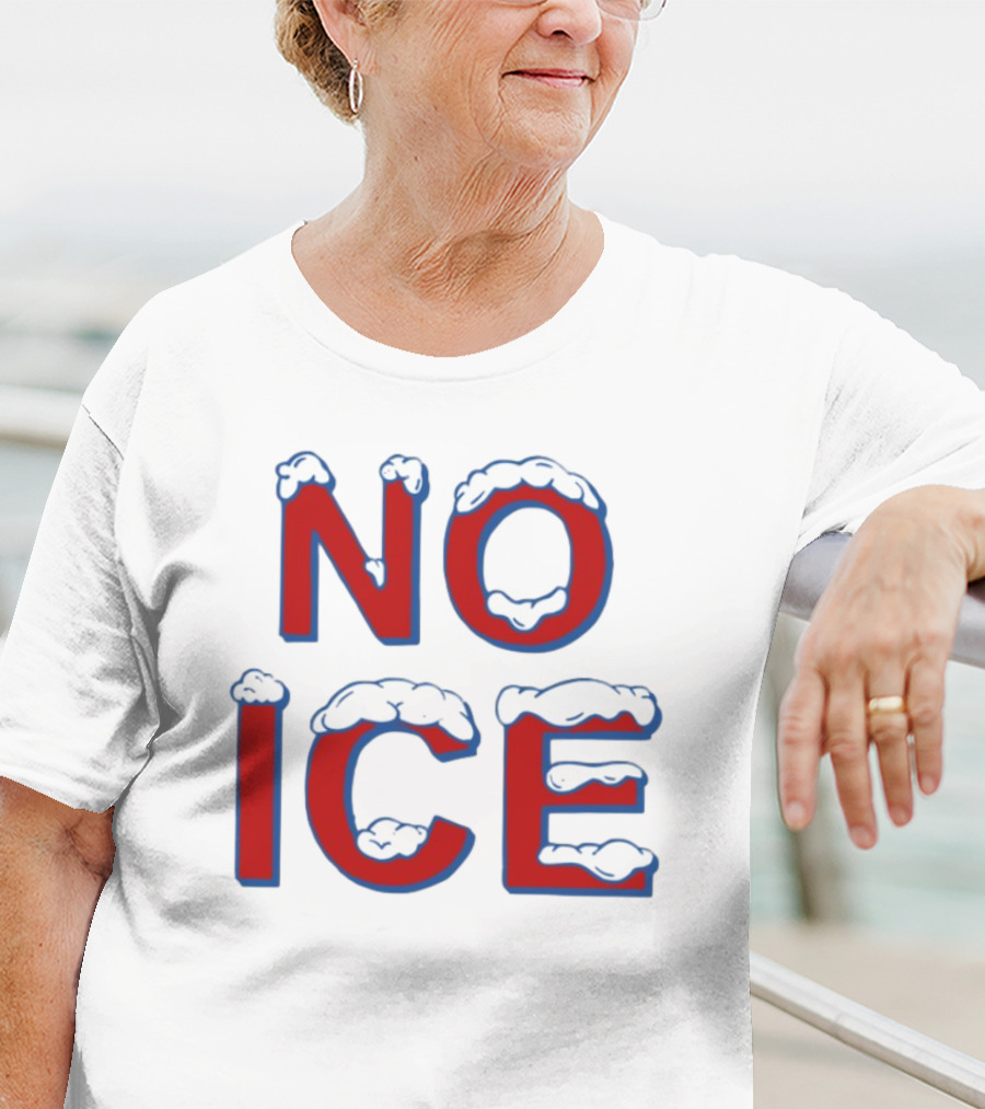 Julien Solomita No Ice Snow-Covered Text T-Shirt