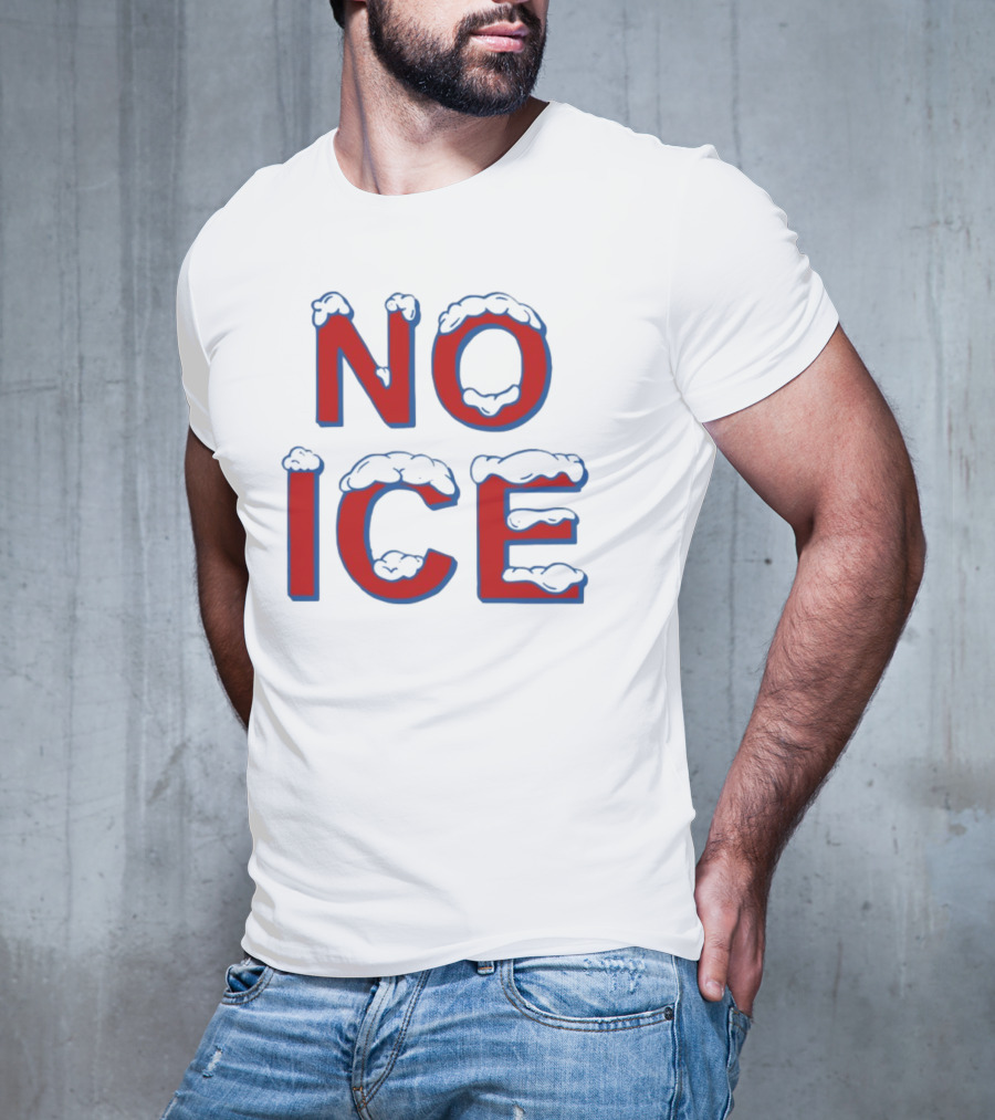 Julien Solomita No Ice Snow-Covered Text T-Shirt