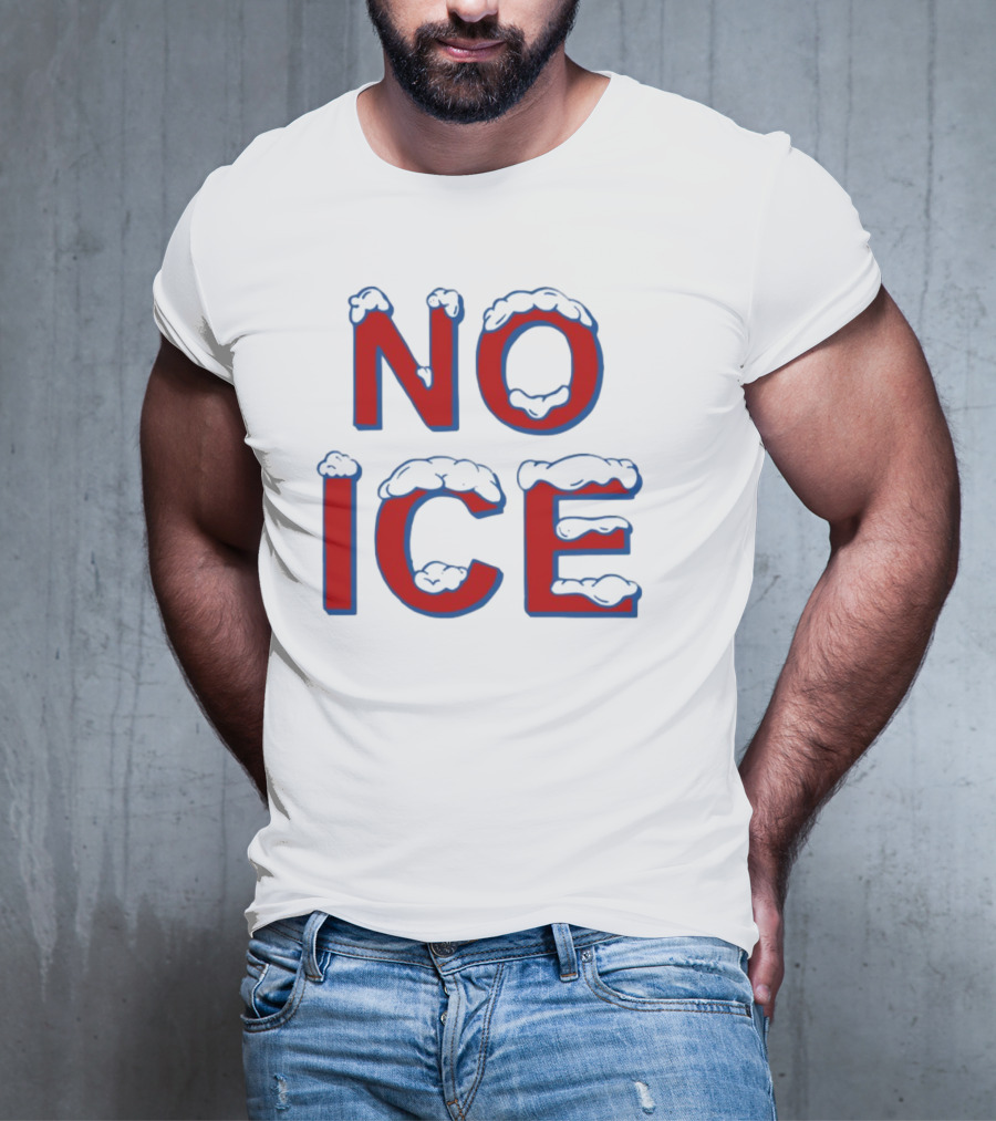 Julien Solomita No Ice Snow-Covered Text T-Shirt