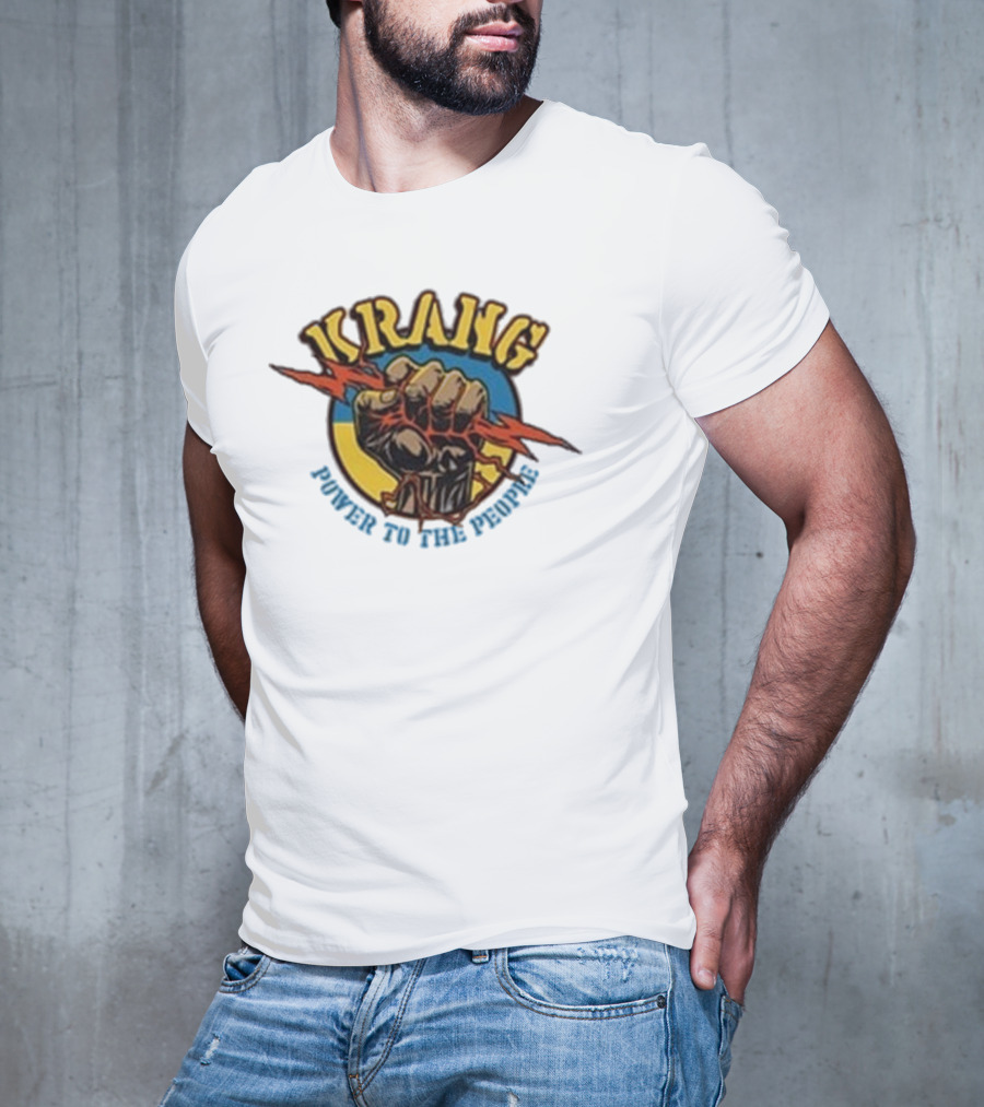 Krang Power To The People Fist With Lightning Bolt T-Shirt