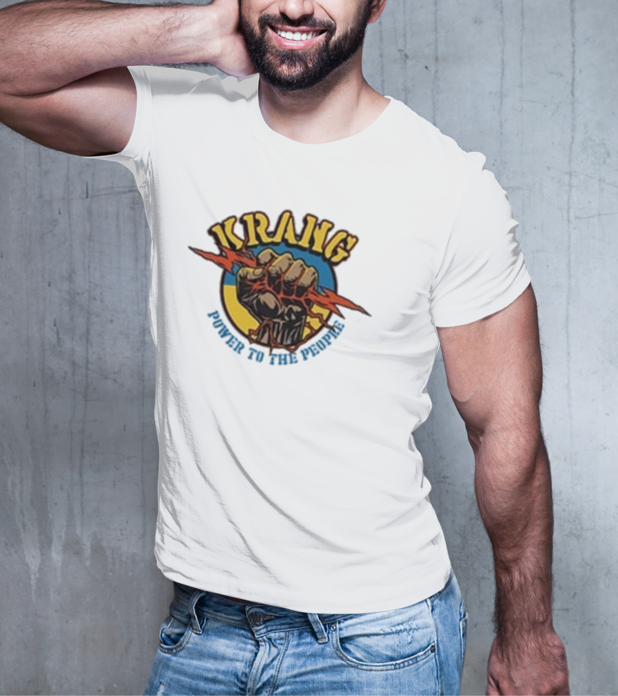 Krang Power To The People Fist With Lightning Bolt T-Shirt
