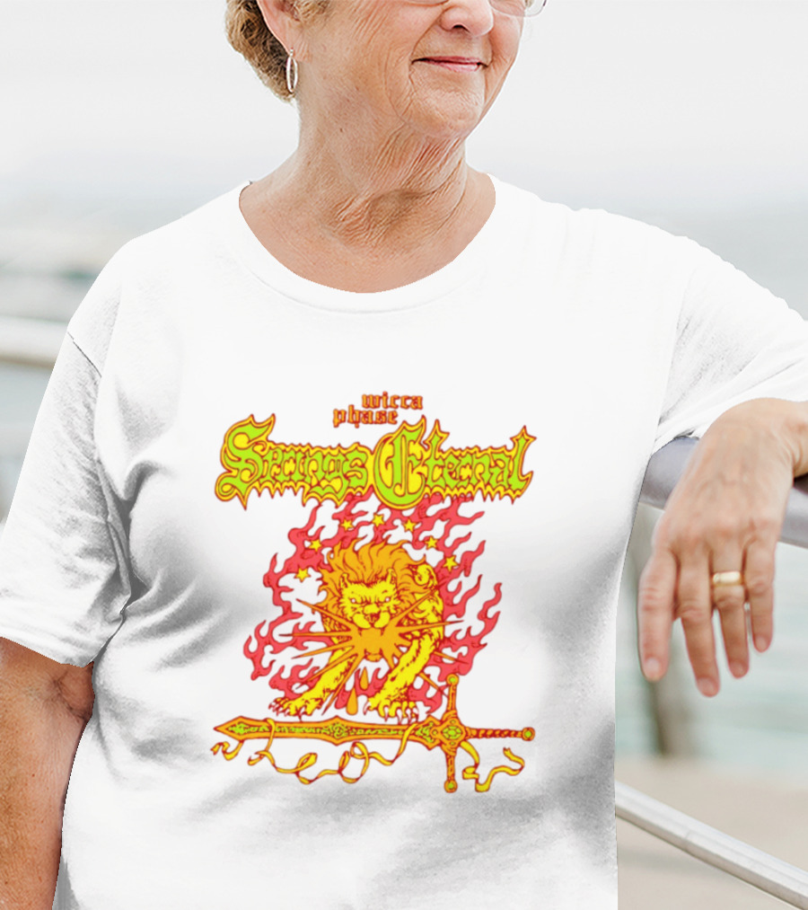 Mecca Blaze Springs Eternal Flaming Lion Sword Leo T-Shirt
