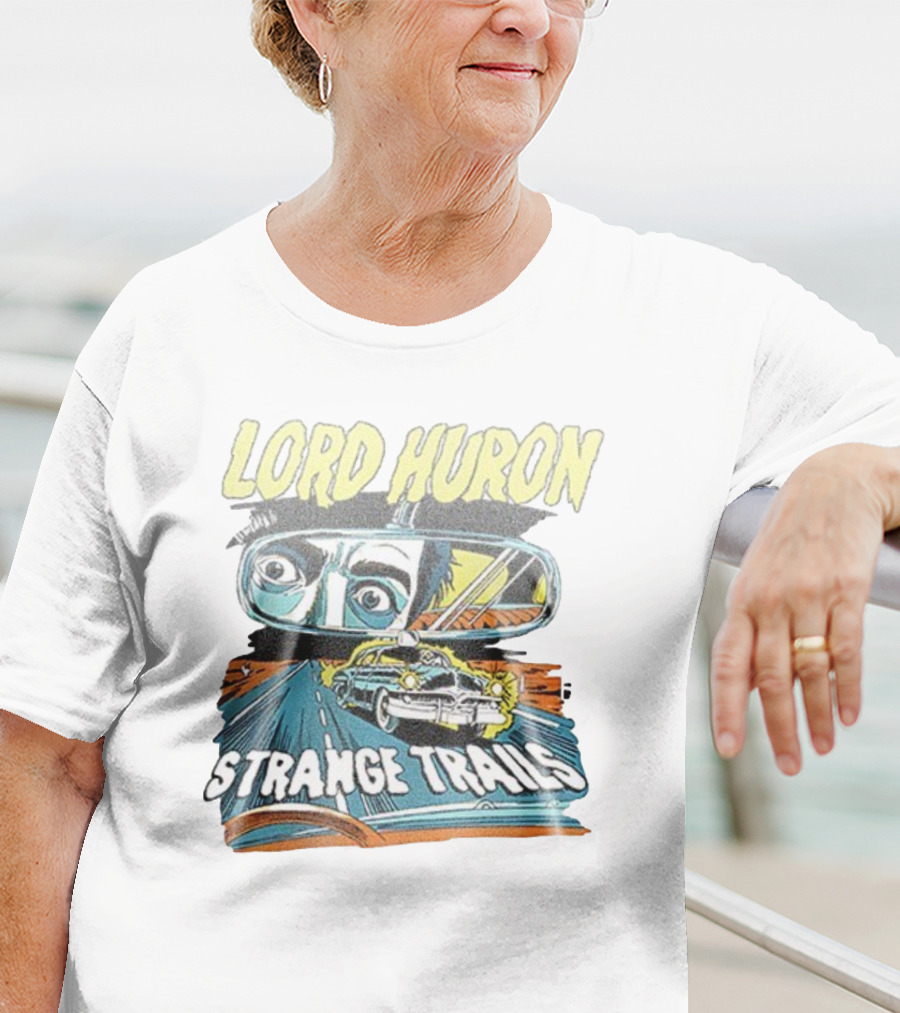 Lord Huron Strange Trails Anniversary Tour Collection Comic Car Road Art T-Shirt