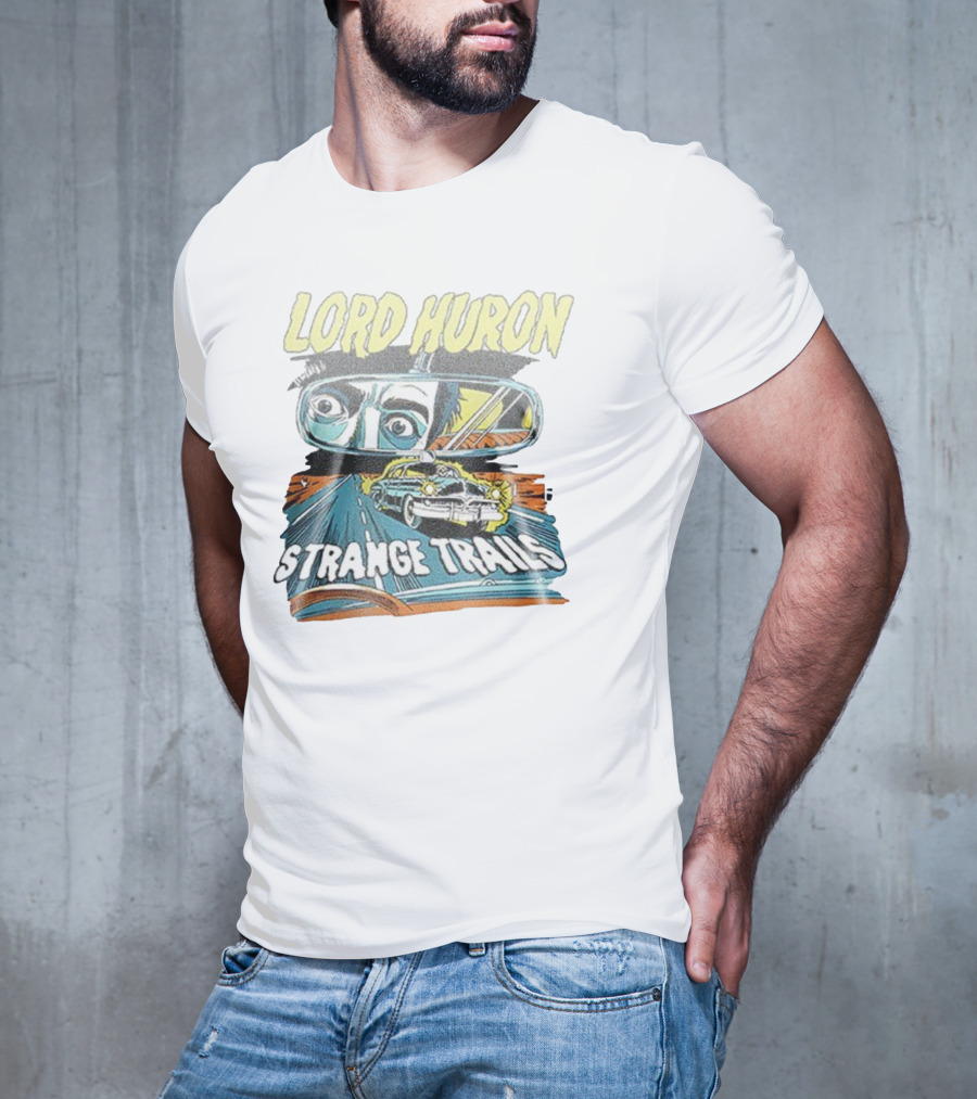 Lord Huron Strange Trails Anniversary Tour Collection Comic Car Road Art T-Shirt
