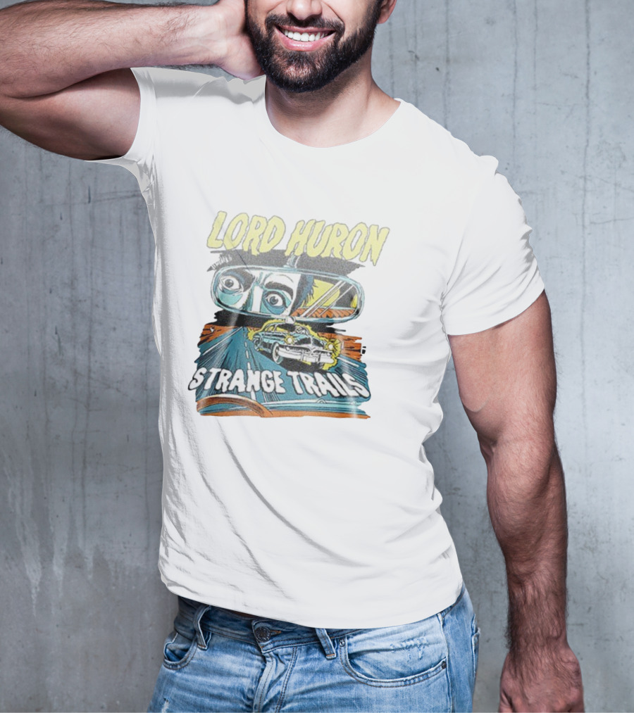 Lord Huron Strange Trails Anniversary Tour Collection Comic Car Road Art T-Shirt