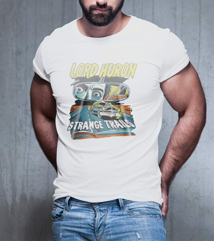 Lord Huron Strange Trails Anniversary Tour Collection Comic Car Road Art T-Shirt