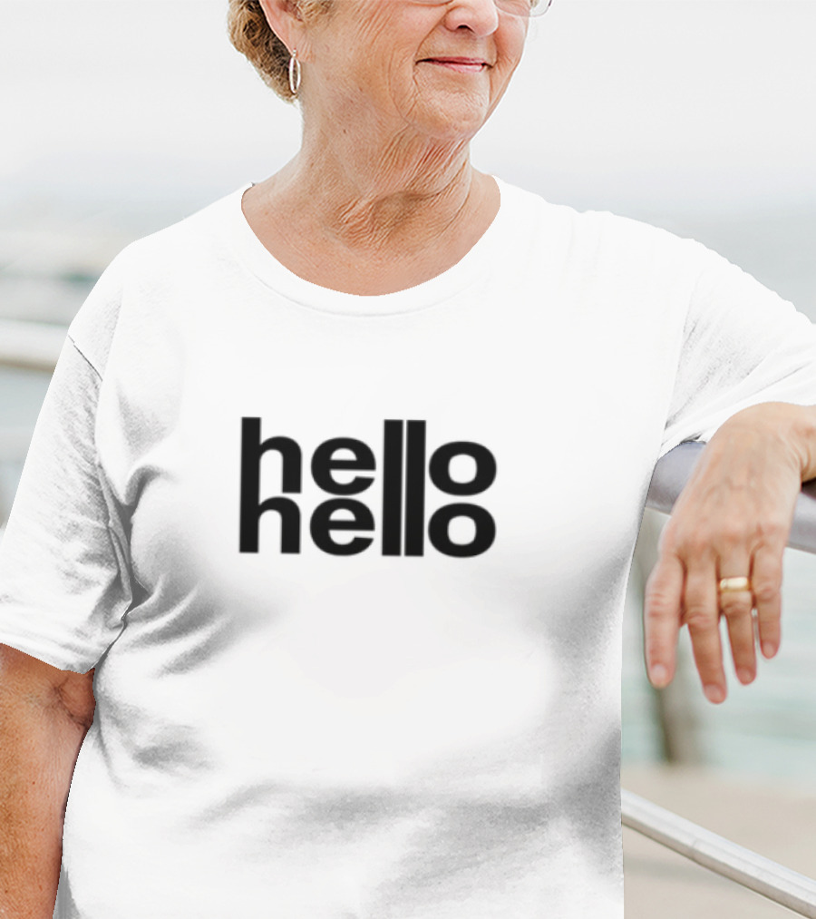Lulu Hello Hello Bold Typography T-Shirt