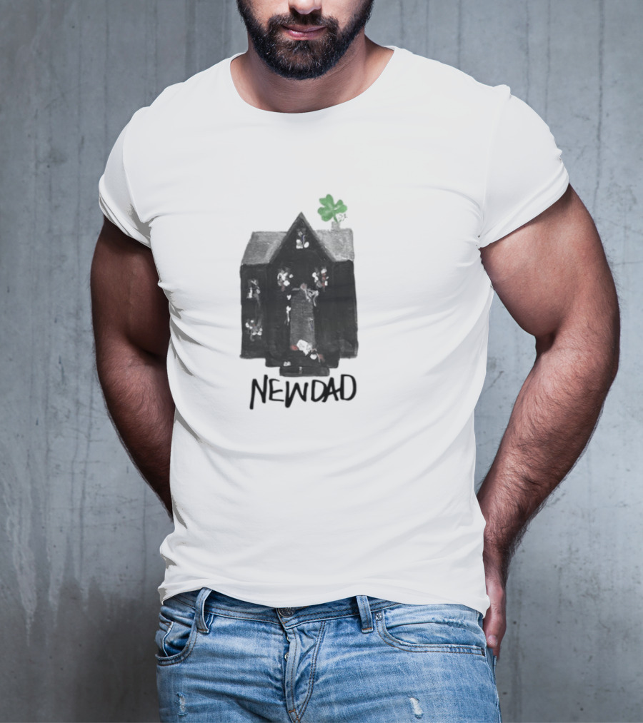 Newdad Altar House With Green Shamrock T-Shirt