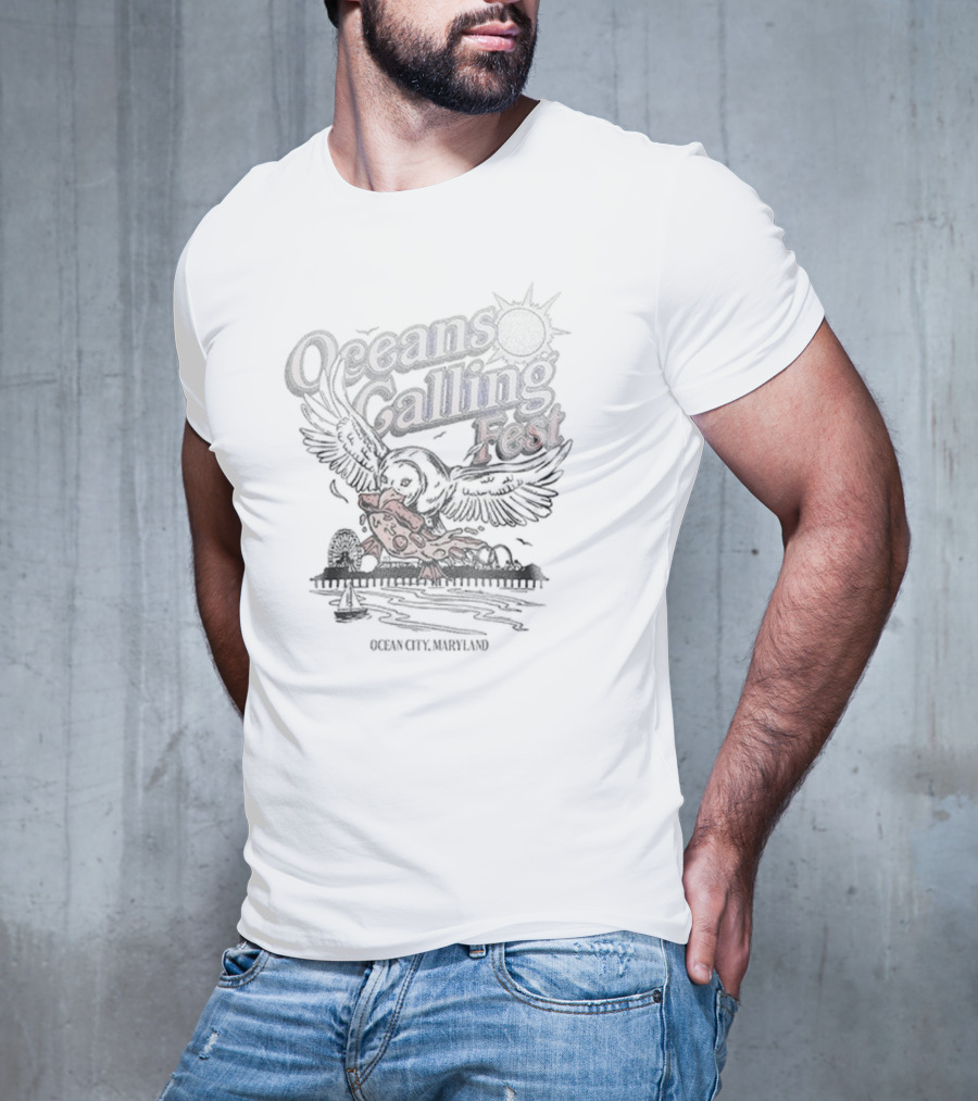 Oceans Calling Fest Seagull Lineup Tracklist September Oceanside 2023 T-Shirt