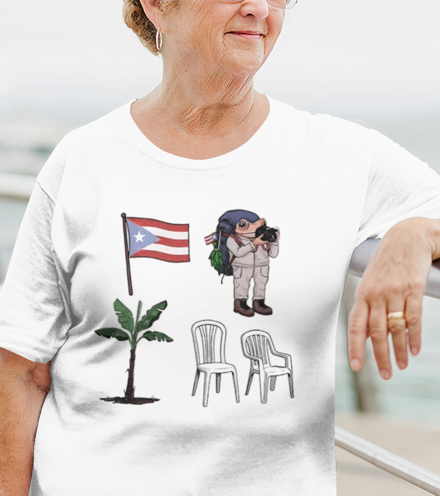 Boricua Puerto Rican Flag Coqui Palm Chairs 2025 T-Shirt