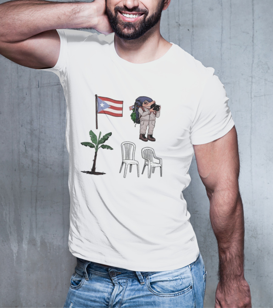 Boricua Puerto Rican Flag Coqui Palm Chairs 2025 T-Shirt
