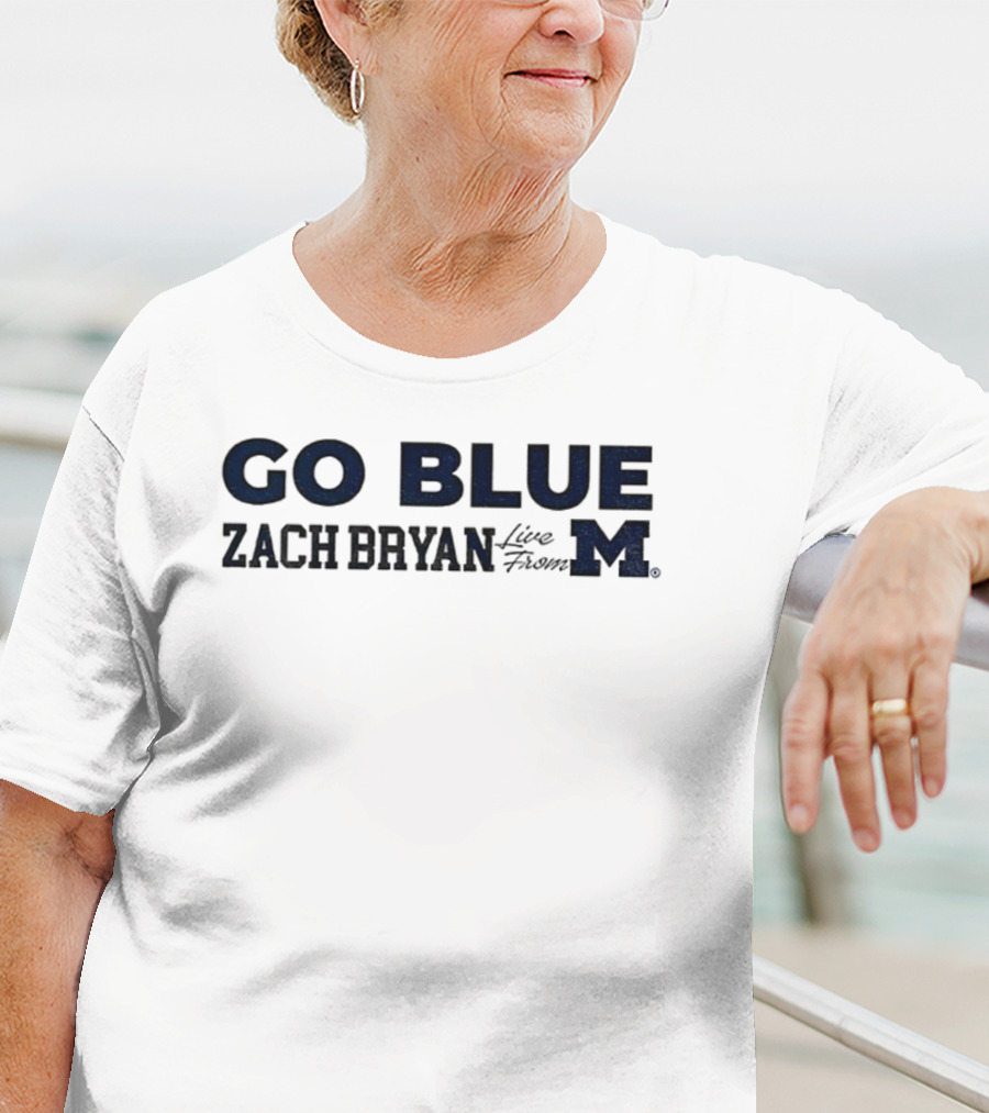 Go Blue Zach Bryan Michigan Wolverines 2025 Football T-Shirt