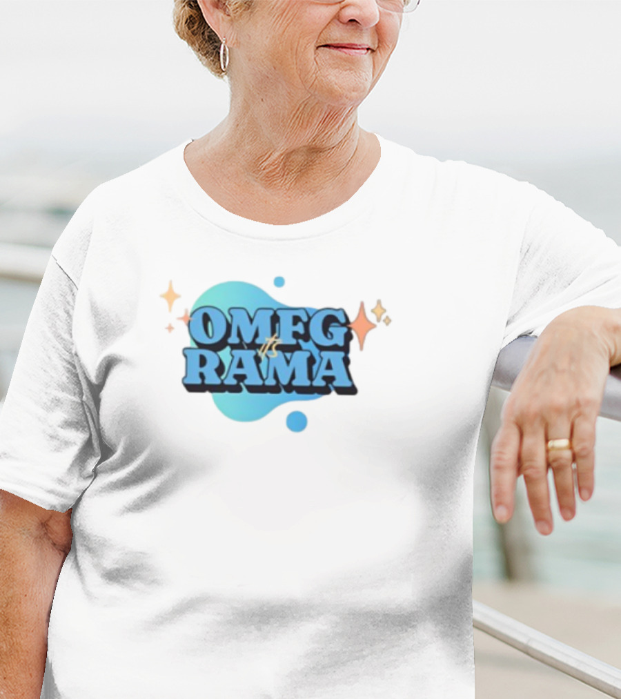 OMFG Its Rama Ohhhkay Sparkle Burst Retro Style T-Shirt