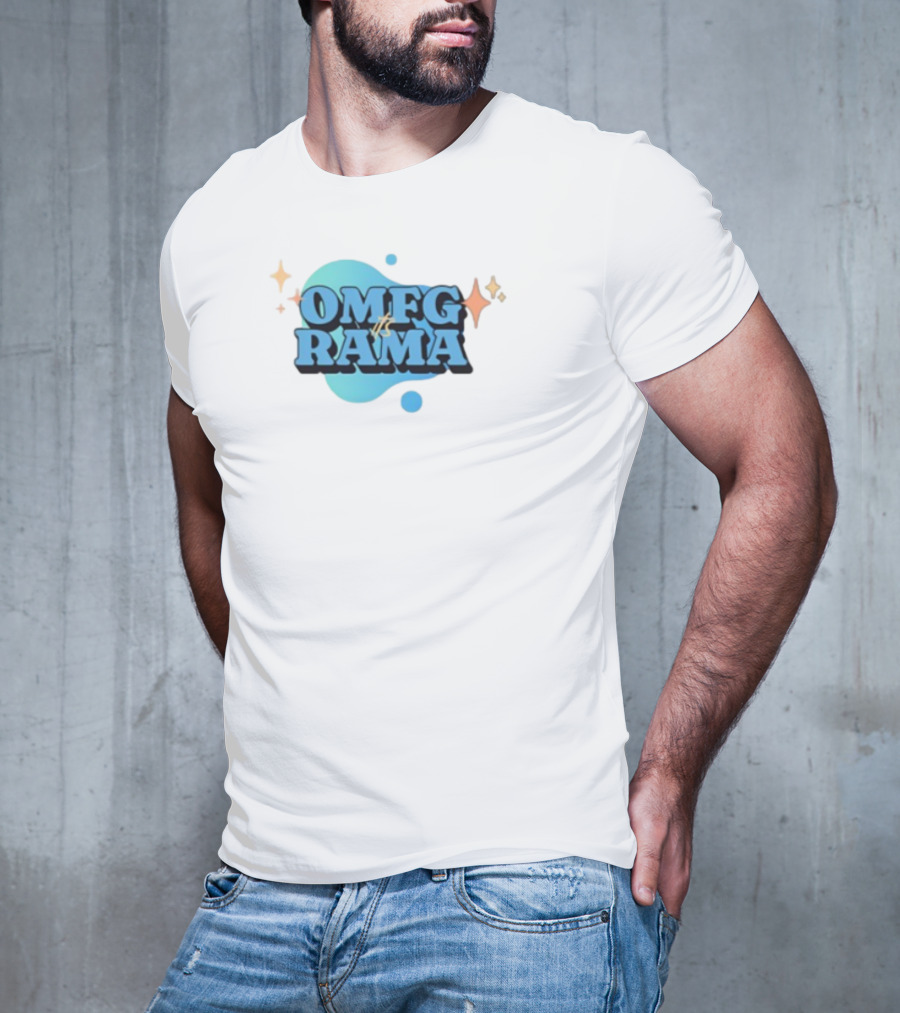 OMFG Its Rama Ohhhkay Sparkle Burst Retro Style T-Shirt