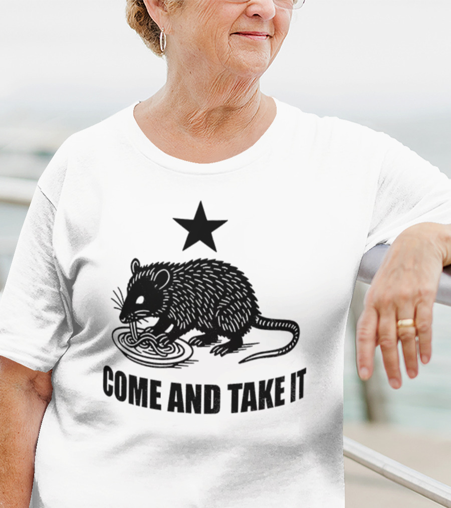 Opossum Come And Take It Flag Political Protest Statement T-Shirt