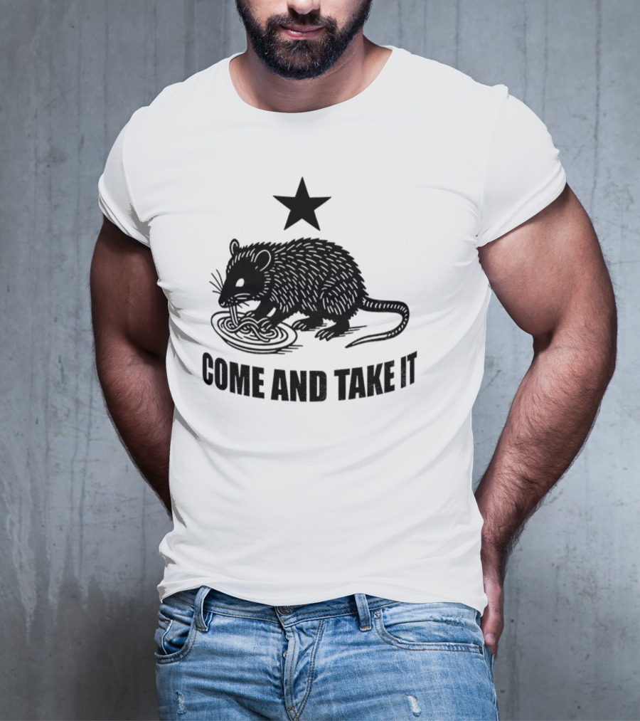 Opossum Come And Take It Flag Political Protest Statement T-Shirt