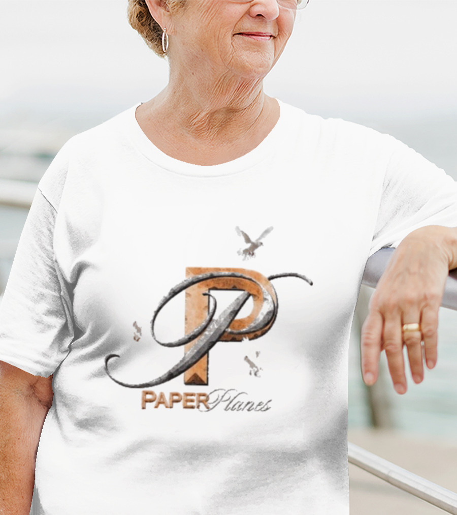 Paper Planes P With Doves Flight Elements T-Shirt