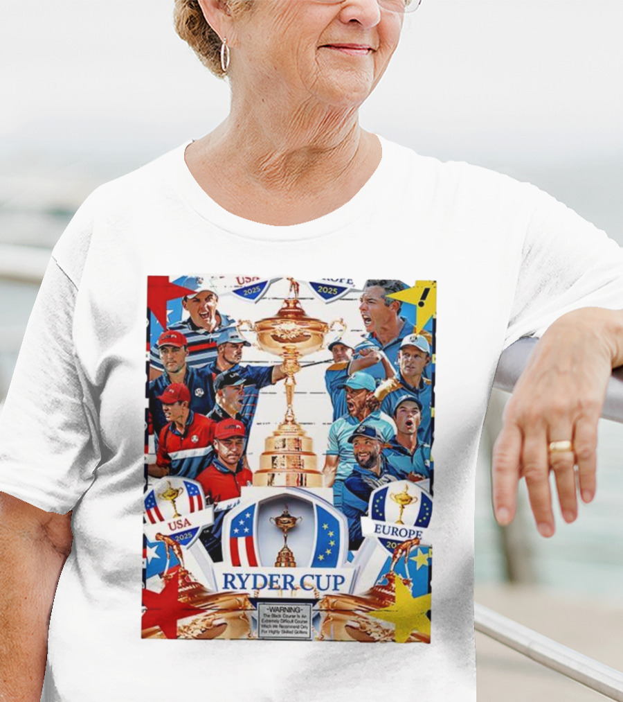 Ryder Cup 2025 USA Vs Europe Golf Tournament Team Challenge T-Shirt