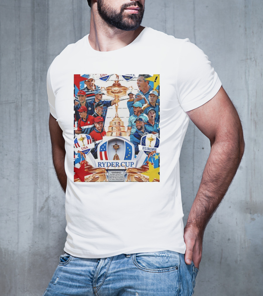 Ryder Cup 2025 USA Vs Europe Golf Tournament Team Challenge T-Shirt