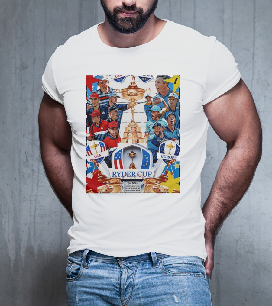 Ryder Cup 2025 USA Vs Europe Golf Tournament Team Challenge T-Shirt