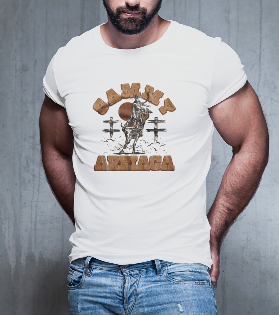 Sammy Arriaga Western Cowboy El Toro Silhouette Vintage Style T-Shirt