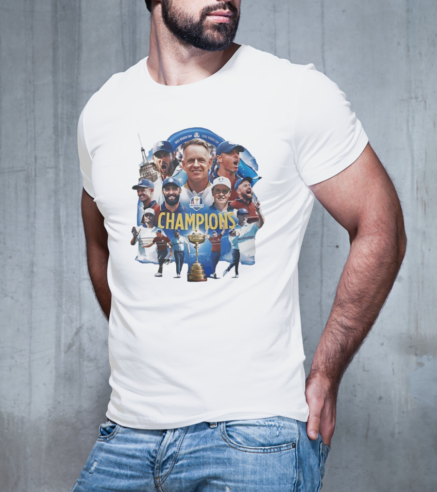 2025 Ryder Cup Team Europe Champions Celebration T-Shirt