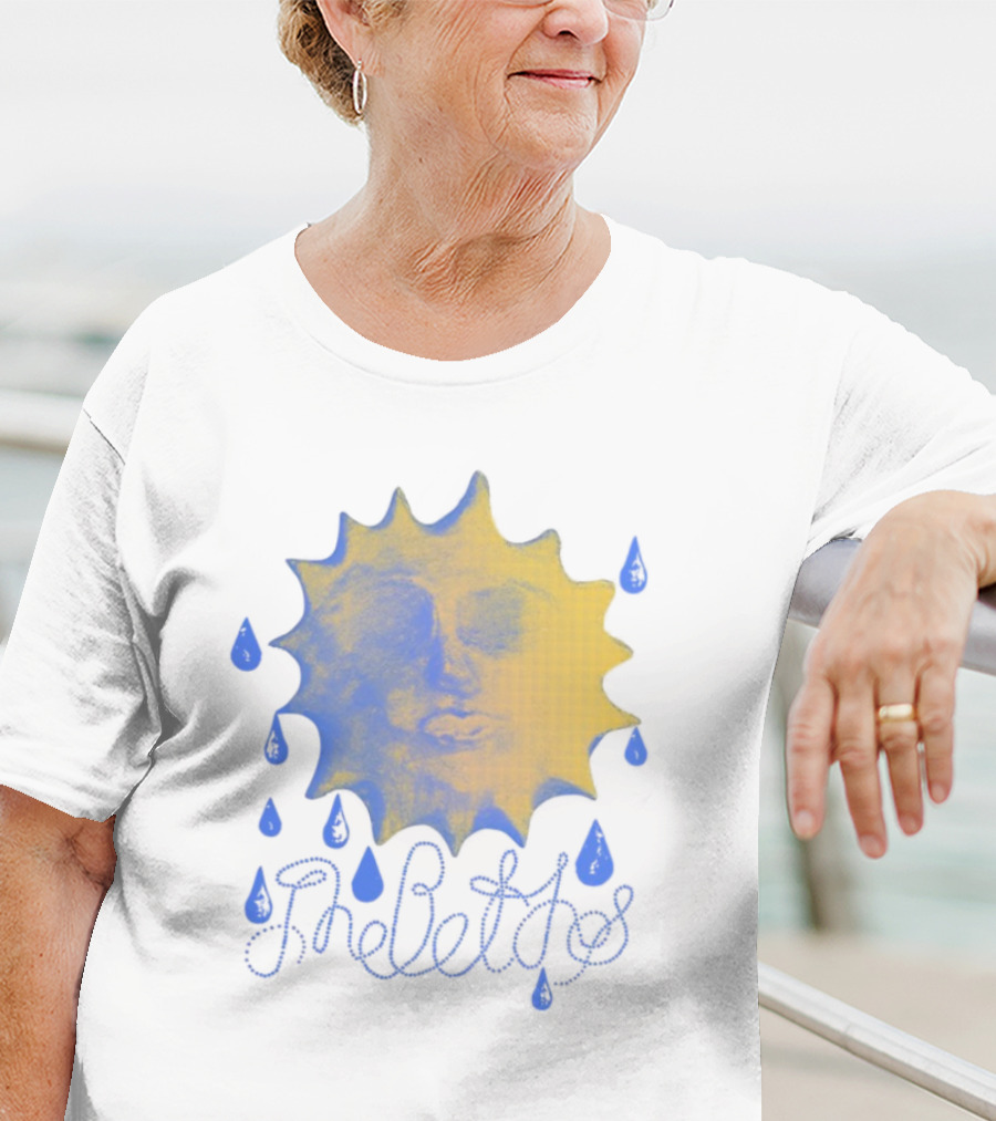 The Beths Sad Sunshine Blue Tears Yellow Face T-Shirt