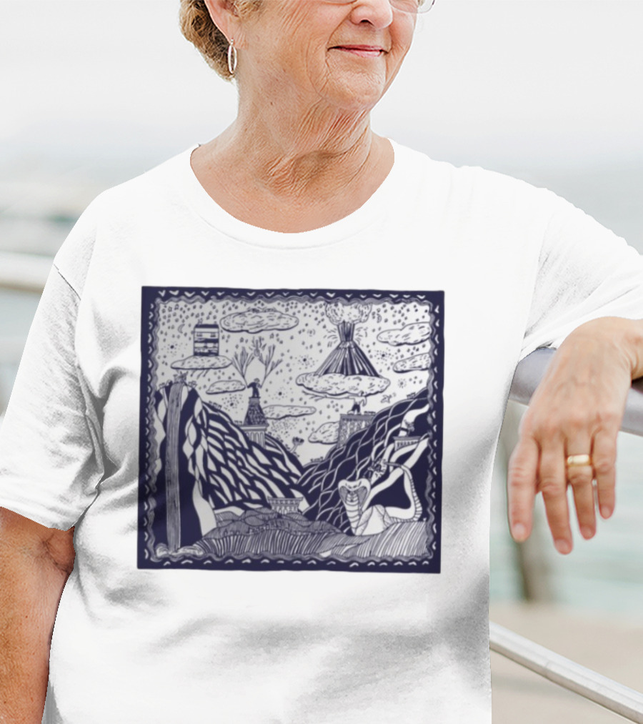 Thestorysofarca The Story So Far Album Art Snake Volcano Pattern Clouds T-Shirt