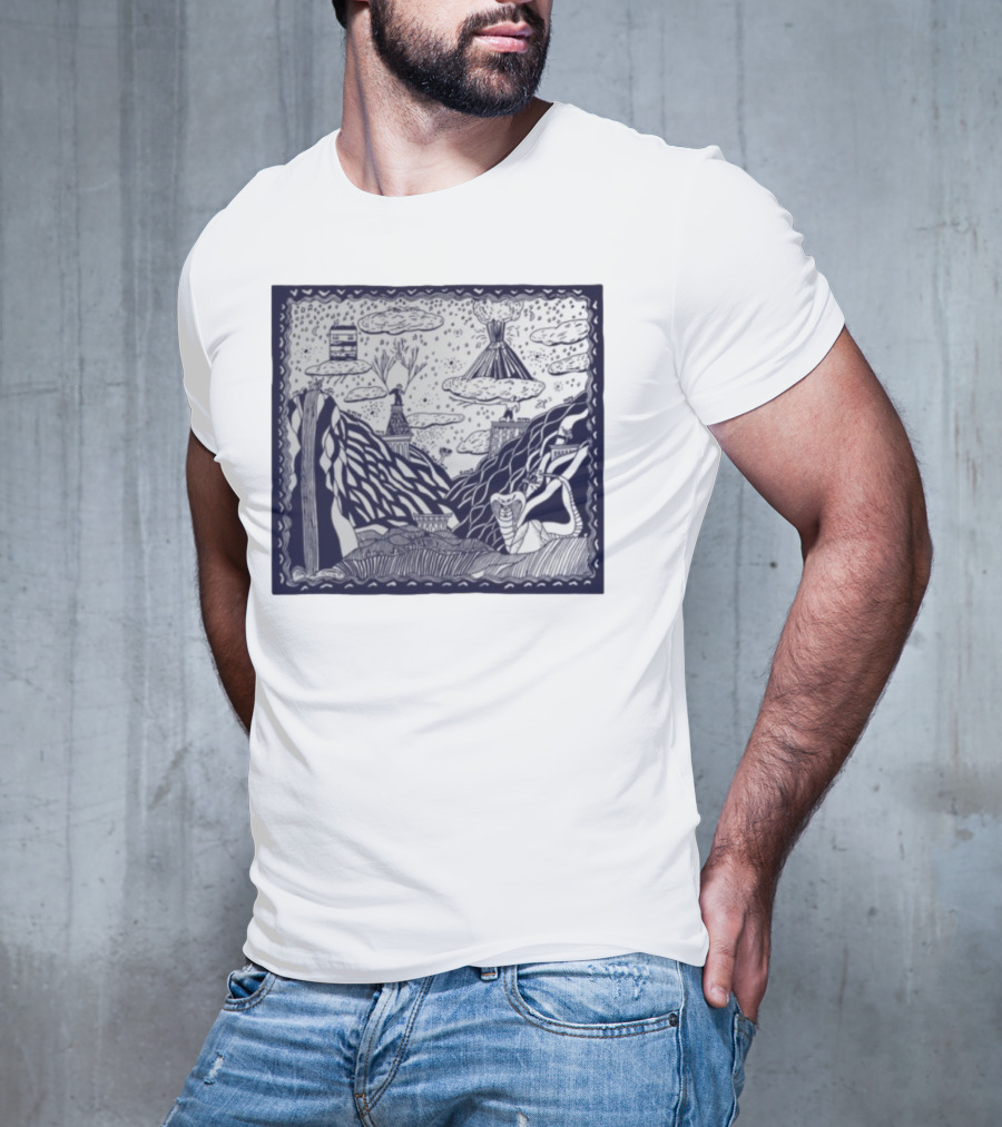 Thestorysofarca The Story So Far Album Art Snake Volcano Pattern Clouds T-Shirt