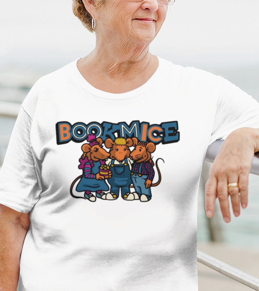 Bookmice TVO Kids Show Characters Retro Cartoon Mice Trio T-Shirt