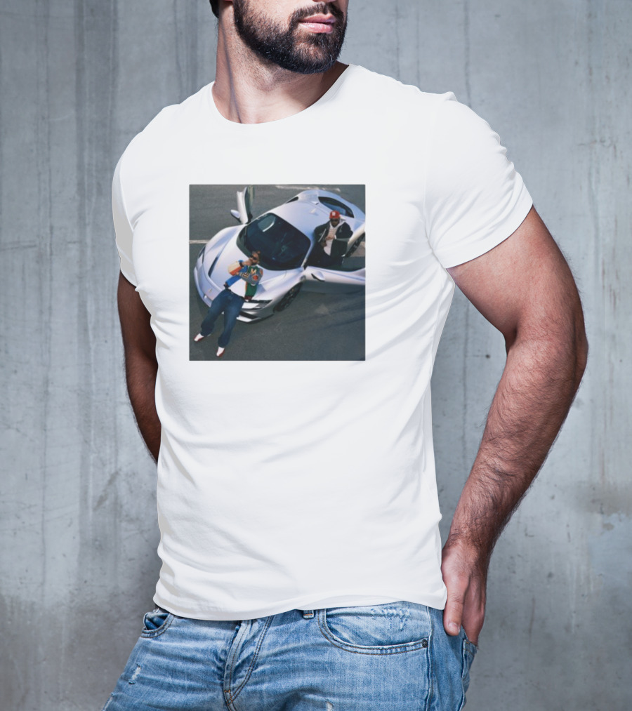 Until Night Comes Album Silver Sports Car Duo T-Shirt