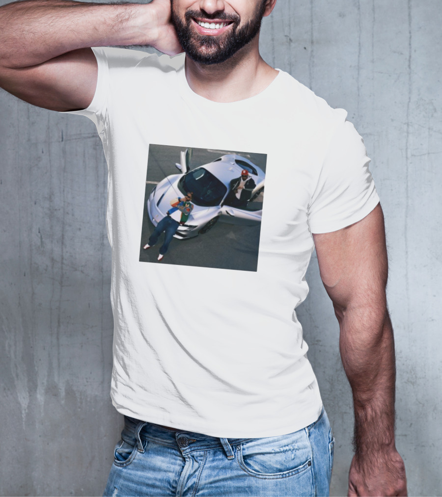Until Night Comes Album Silver Sports Car Duo T-Shirt
