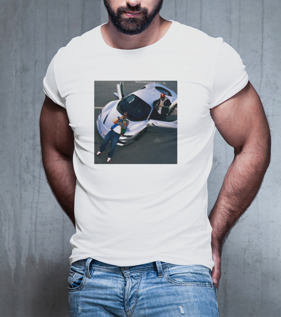 Until Night Comes Album Silver Sports Car Duo T-Shirt