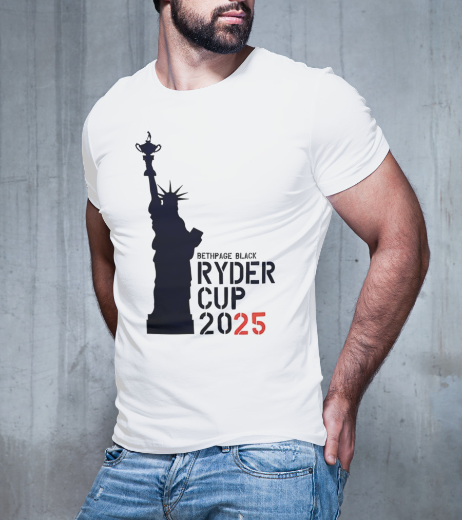 USA Ryder Cup 2025 Liberty Bethpage Black T-Shirt