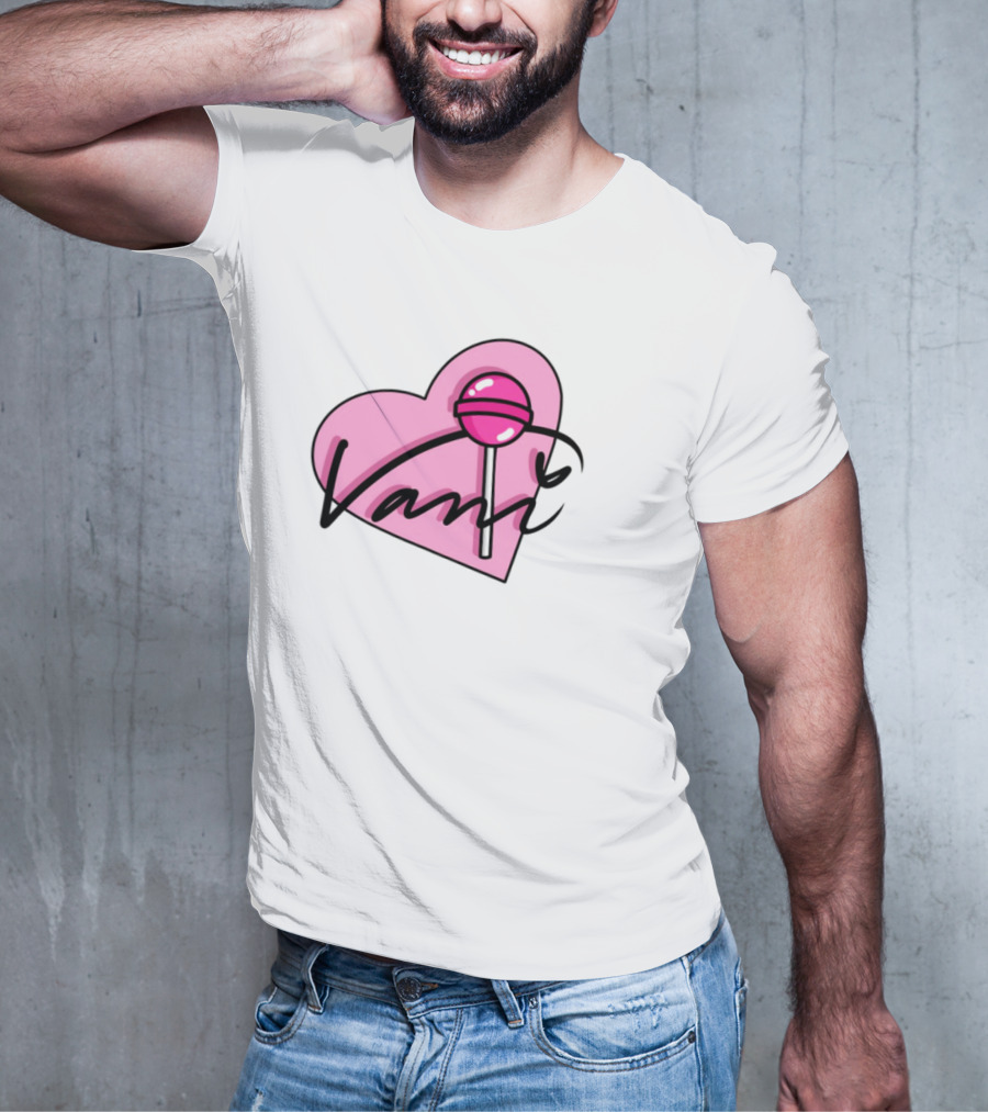 Vanilbean Heart Lollipop Signature T-Shirt