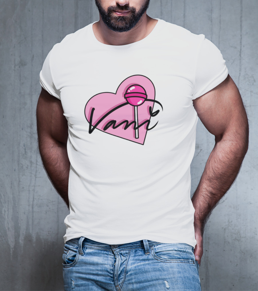 Vanilbean Heart Lollipop Signature T-Shirt