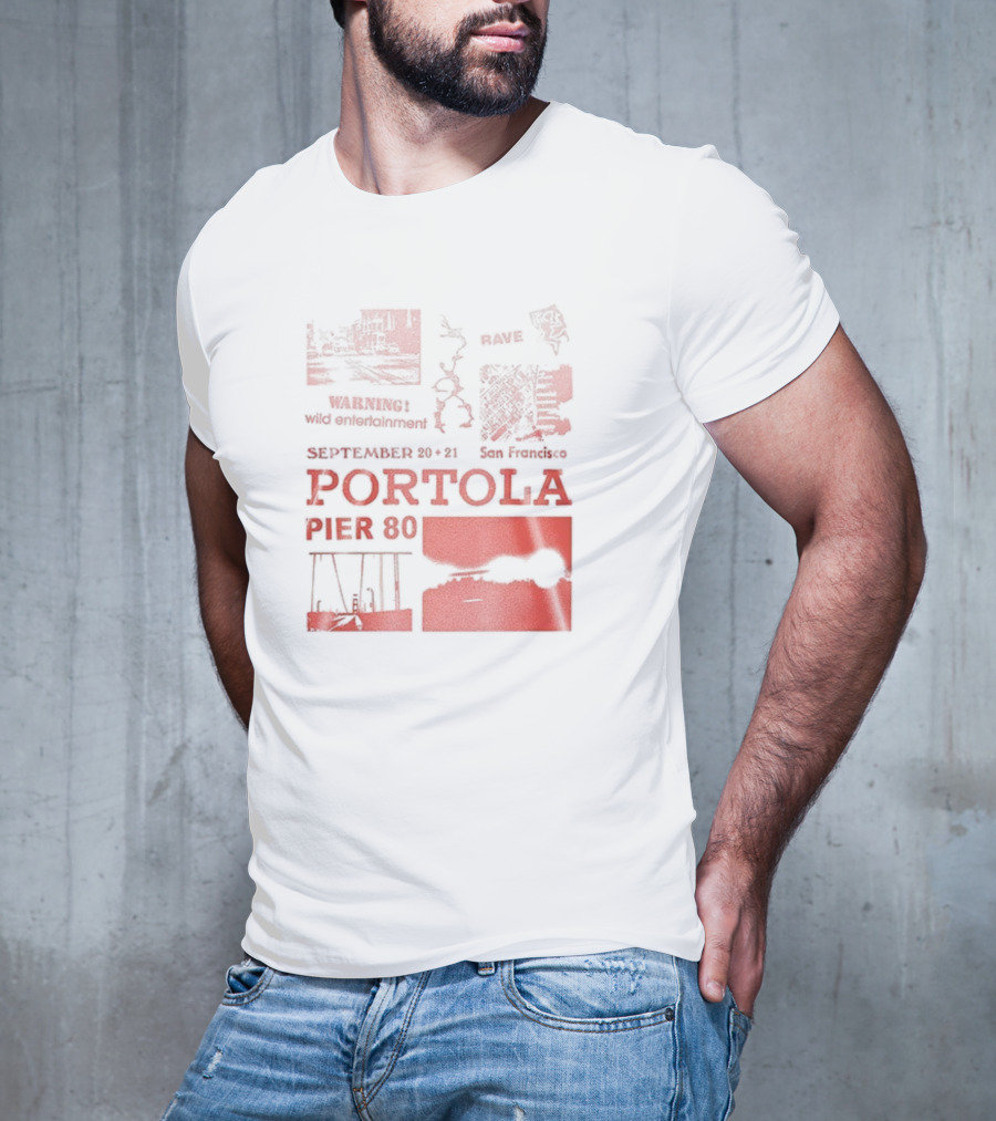 Warning Wild Entertainment Portola September 29-30 2025 San Francisco Pier 80 Lineup T-Shirt