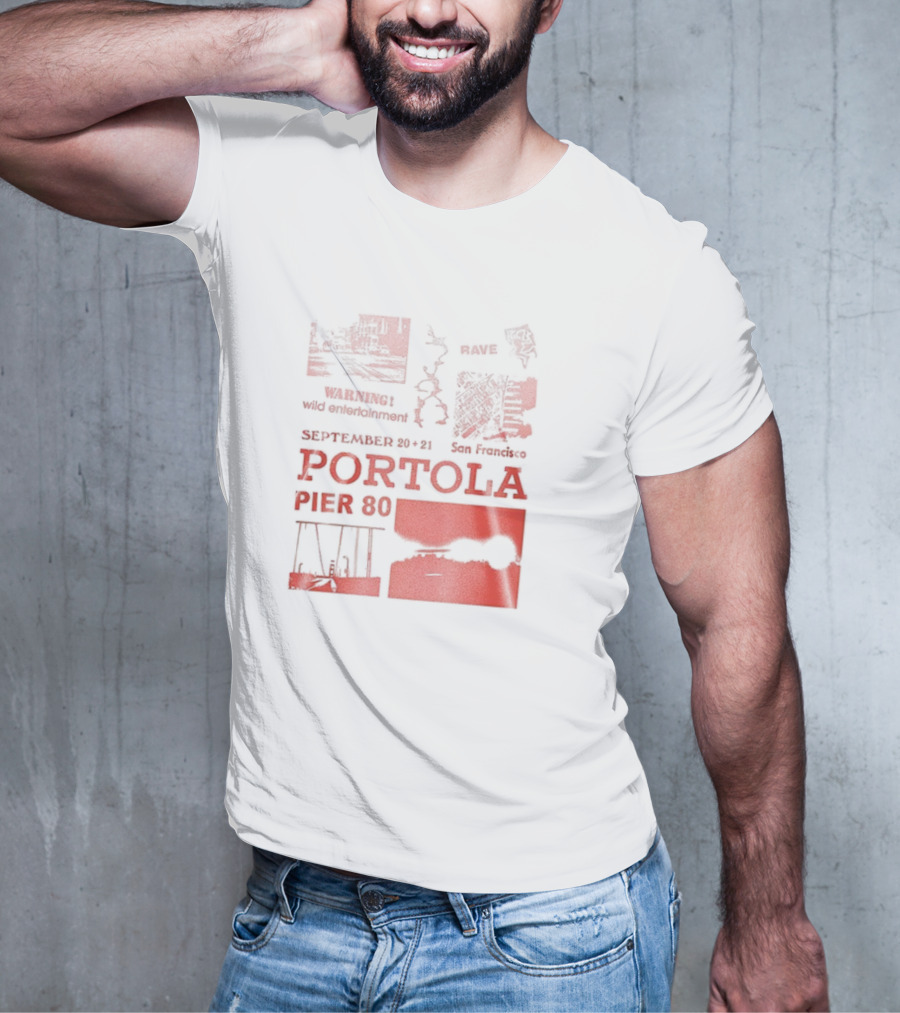 Warning Wild Entertainment Portola September 29-30 2025 San Francisco Pier 80 Lineup T-Shirt