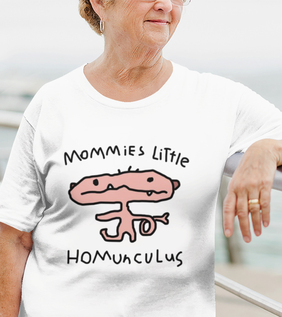Wors S Mommies Little Homunculus Pink Abstract Creature T-Shirt