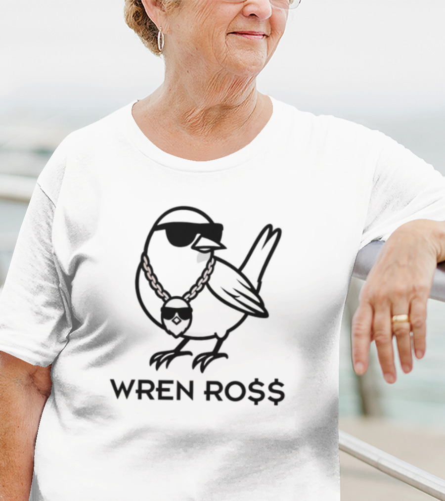 Wren Ro$$ Bird Gold Chain T-Shirt