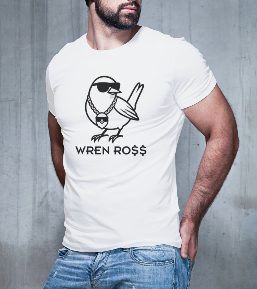 Wren Ro$$ Bird Gold Chain T-Shirt