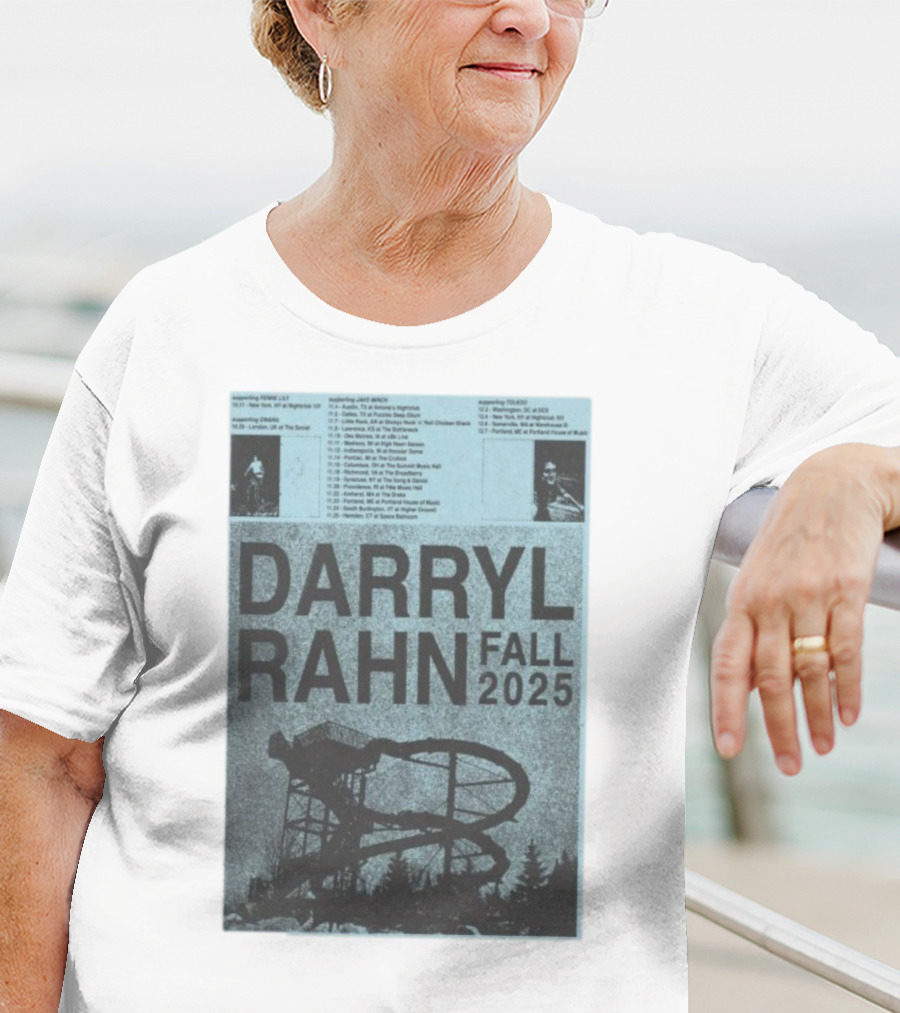 Darryl Rahn Fall Tour 2025 Water Slide Concert Dates T-Shirt