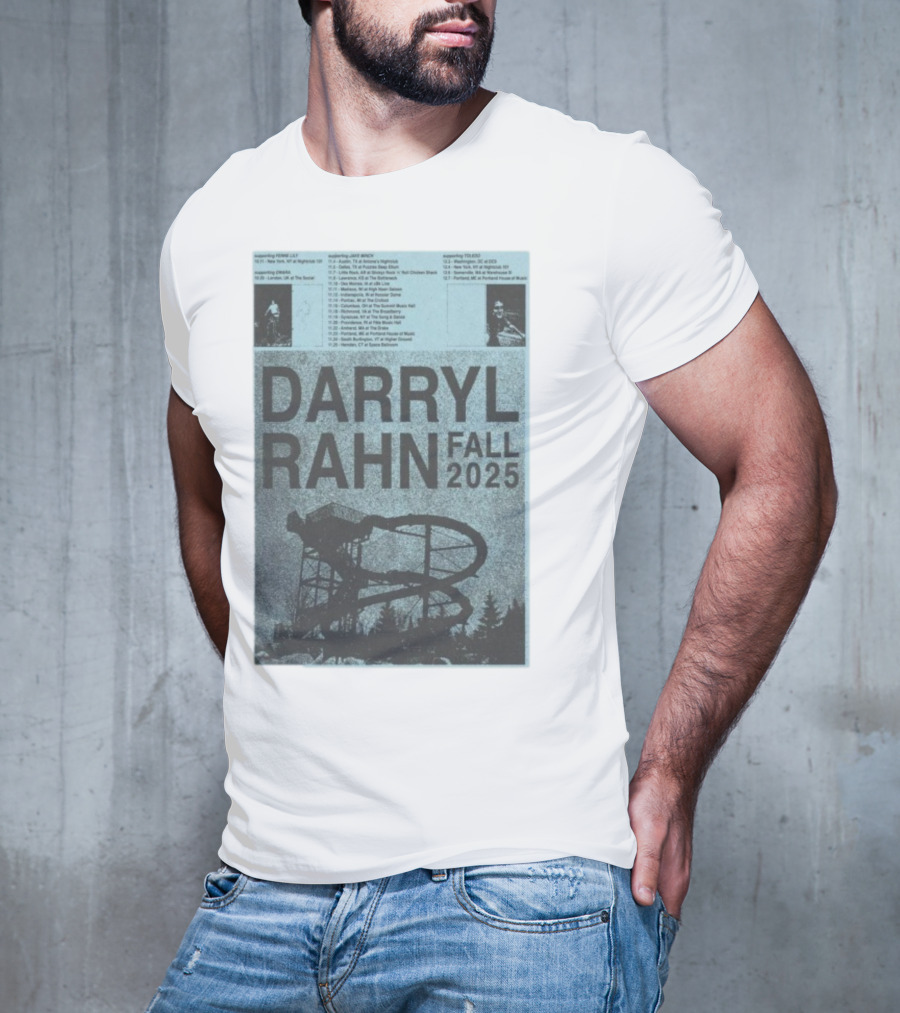 Darryl Rahn Fall Tour 2025 Water Slide Concert Dates T-Shirt