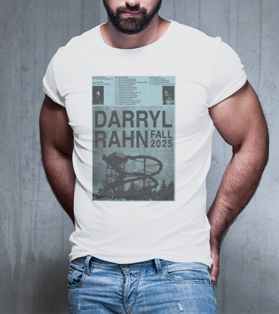 Darryl Rahn Fall Tour 2025 Water Slide Concert Dates T-Shirt