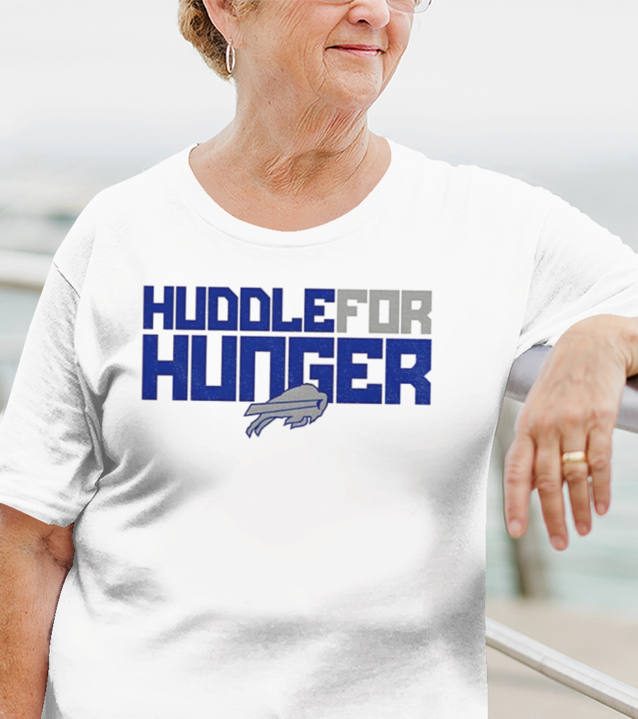 Huddle For Hunger Buffalo Bills NFL Football T-Shirt