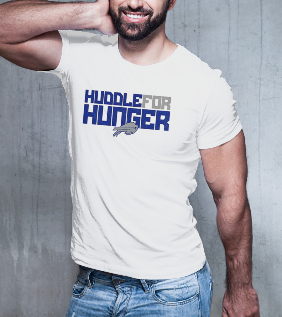 Huddle For Hunger Buffalo Bills NFL Football T-Shirt
