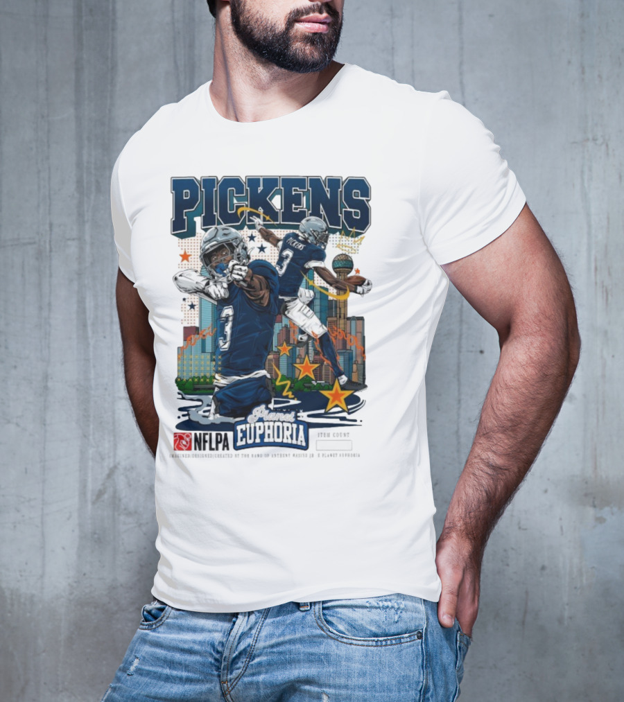 Pickens Planet Euphoria NFPLA Players Inc Iconic Sports Theme T-Shirt