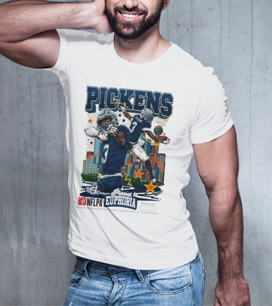 Pickens Planet Euphoria NFPLA Players Inc Iconic Sports Theme T-Shirt