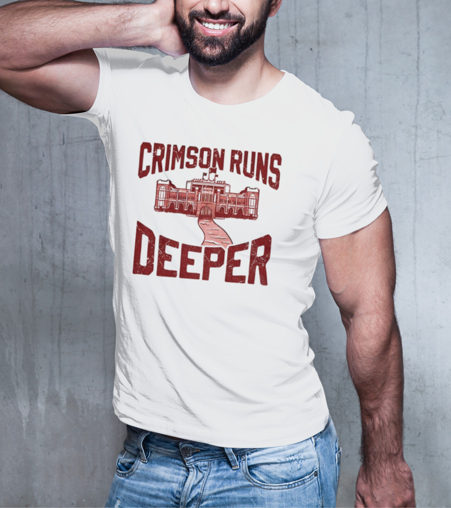 University Of Alabama Crimson Tide Crimson Runs Deeper Historic Campus Design T-Shirt