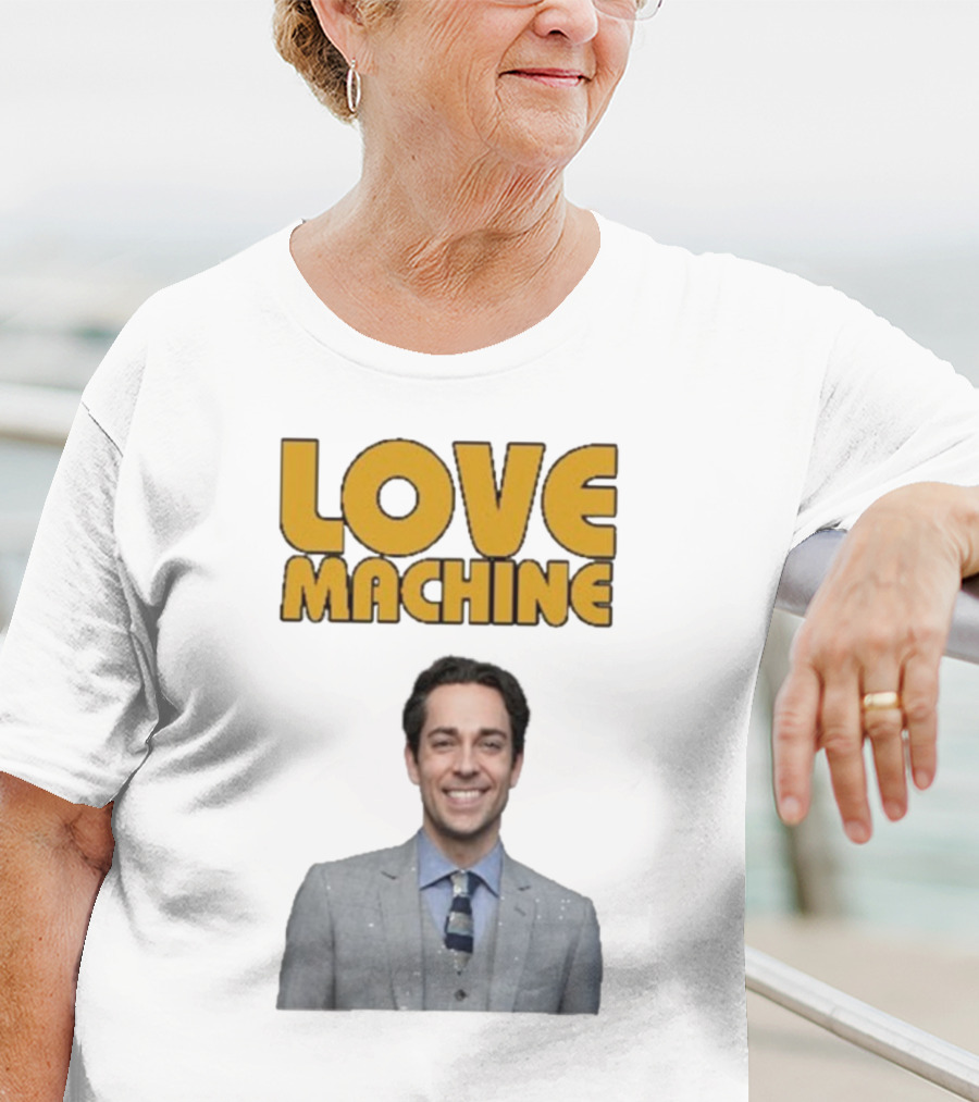 Zachary Levi Love Machine Raglan Smiling Style T-Shirt